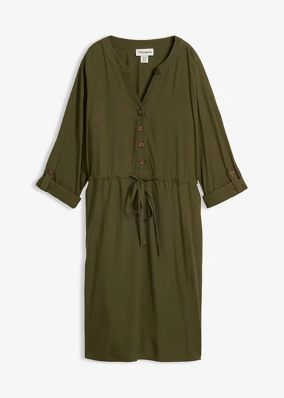 Skjortekjole i lett viskose, bonprix