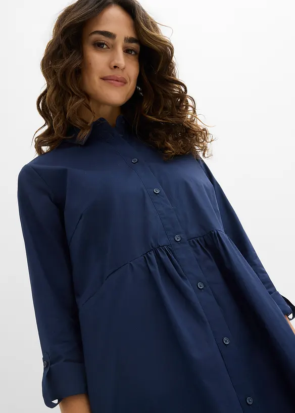 Skjortekjole i 100% bomull, bonprix