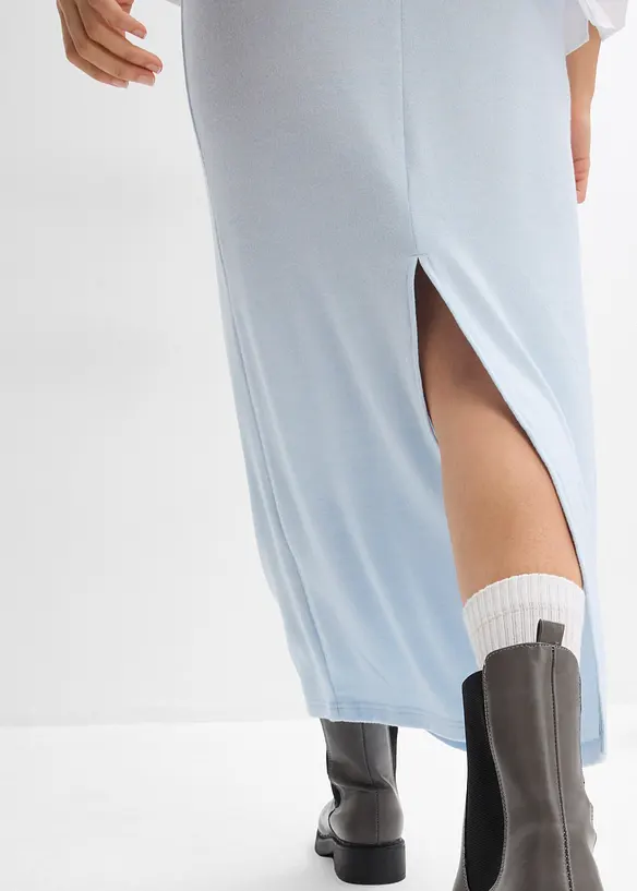 Jerseyskj&oslash;rt i strikket look, bonprix