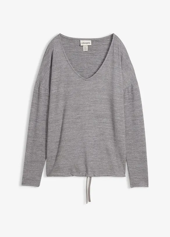 Oversized sweatshirt i strikket stil, bonprix