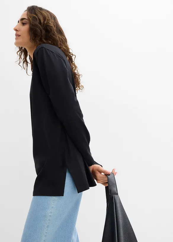 Lang topp i 100% &oslash;kologisk bomull, bonprix