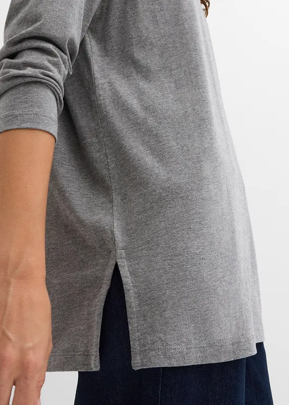 Lang topp i 100% &oslash;kologisk bomull, bonprix