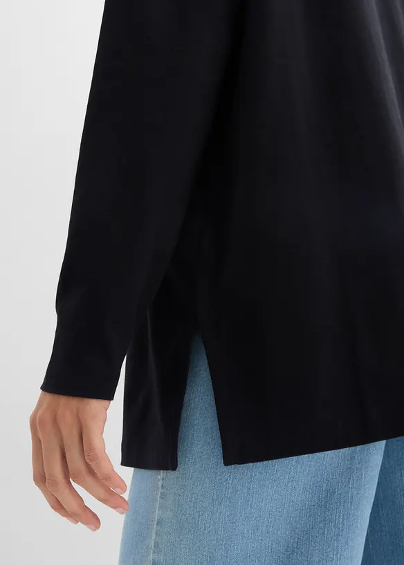 Lang topp i 100% &oslash;kologisk bomull, bonprix