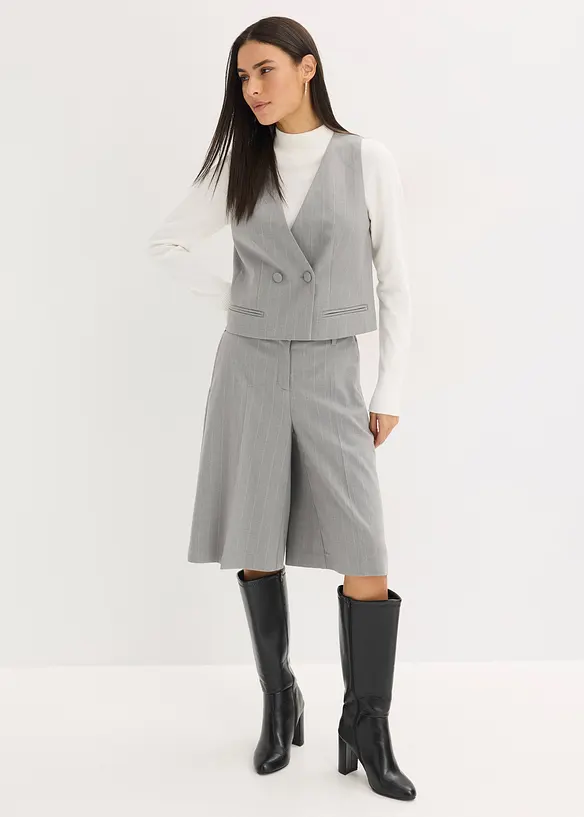 Dressvest med n&aring;lstripem&oslash;nster, bonprix