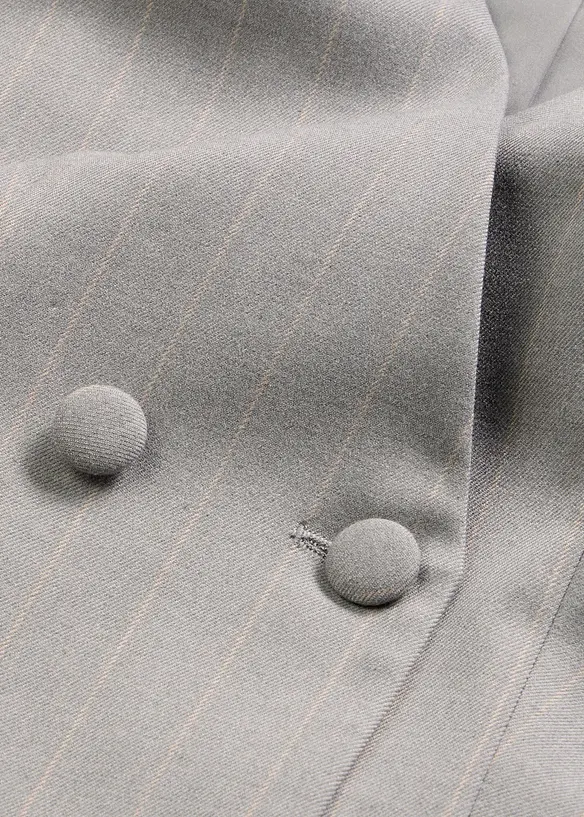 Dressvest med n&aring;lstripem&oslash;nster, bonprix