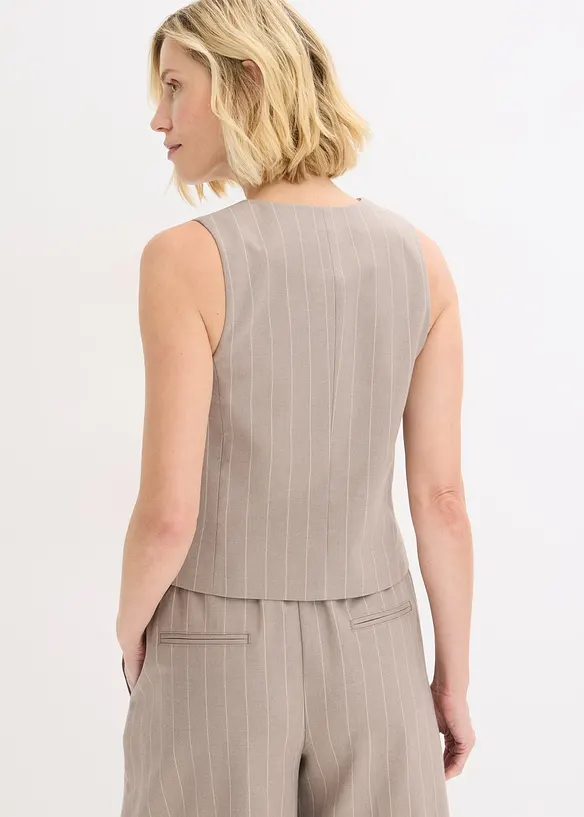 Dressvest med n&aring;lstripem&oslash;nster, bonprix