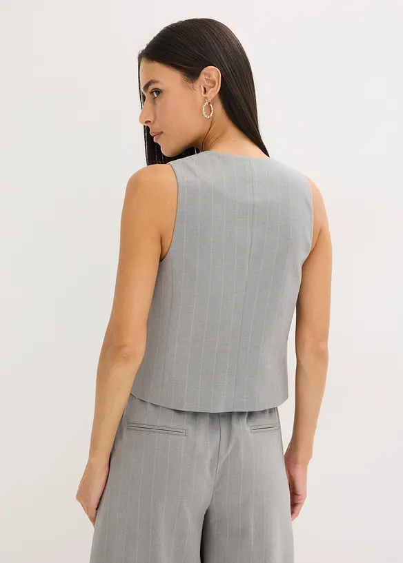 Dressvest med n&aring;lstripem&oslash;nster, bonprix