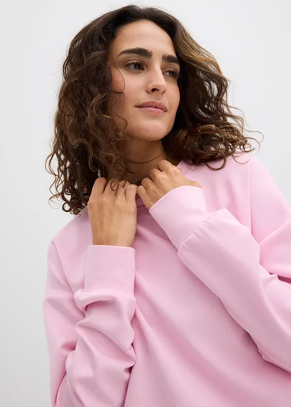Sweatshirt i mykt scubamateriale, bonprix