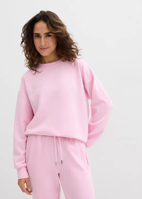 Sweatshirt i mykt scubamateriale, bonprix