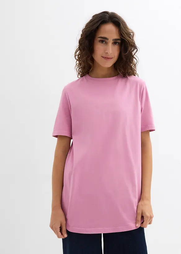 Lang topp i 100% &oslash;kologisk bomull (2-pack), bonprix