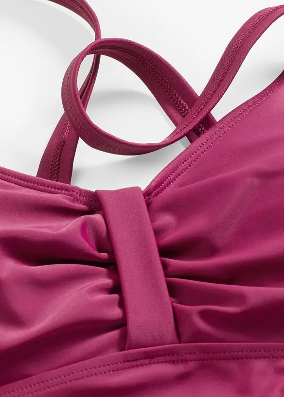 Shape-badedrakt med rynkinger, middels formende, bonprix