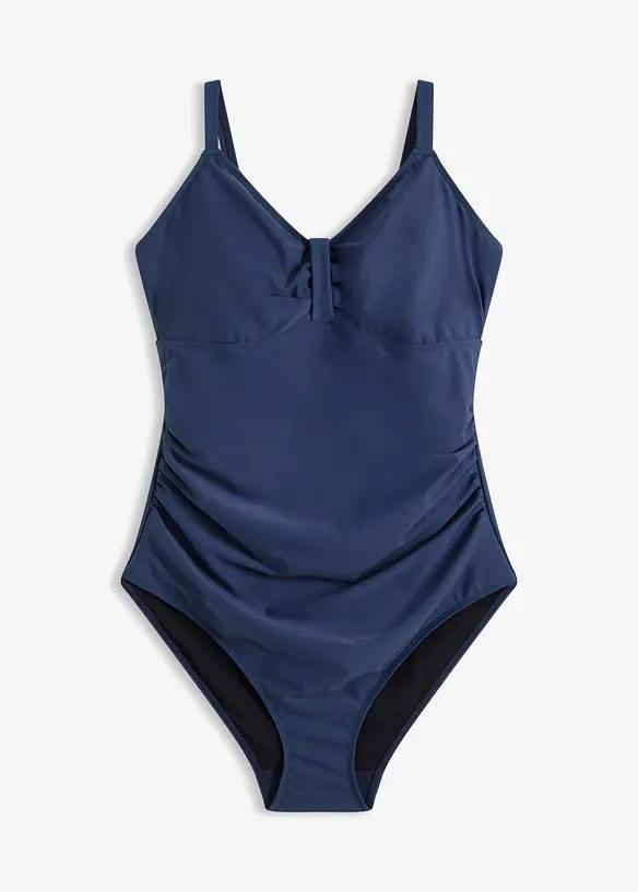 Shape-badedrakt med rynkinger, middels formende, bonprix