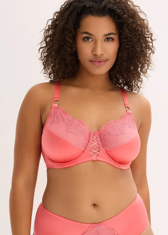 Spile-BH med blomsterbroderi med glitter, bonprix