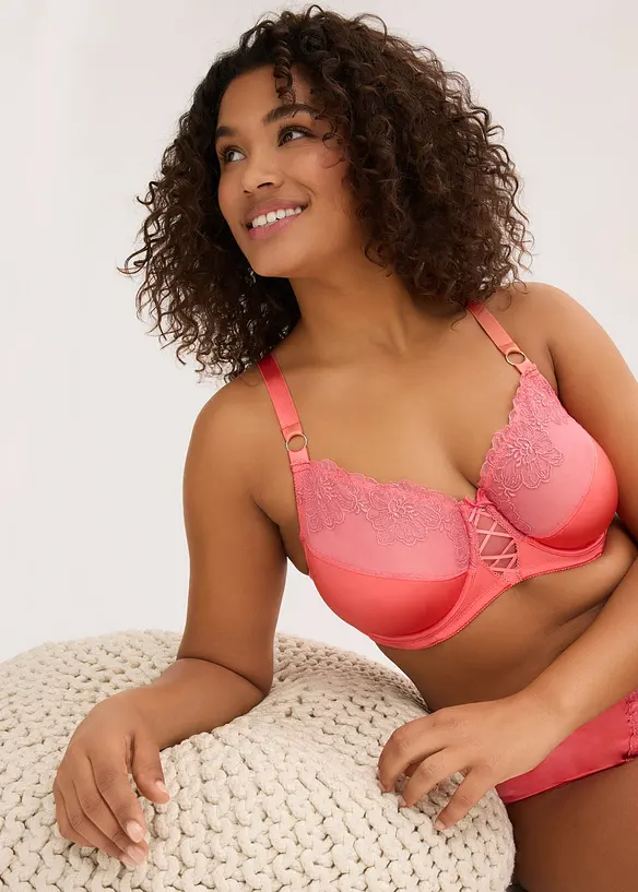 Spile-BH med blomsterbroderi med glitter, bonprix