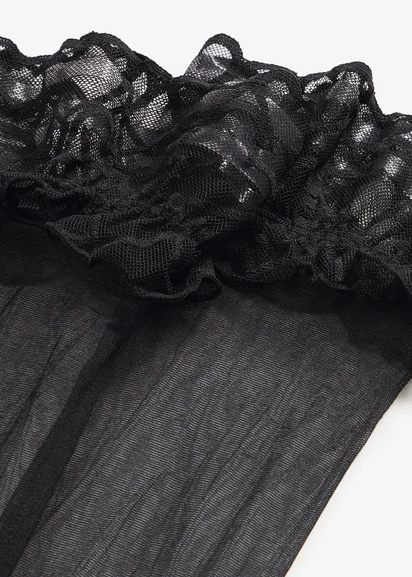 Stay-ups med blonder 20 DEN, bonprix