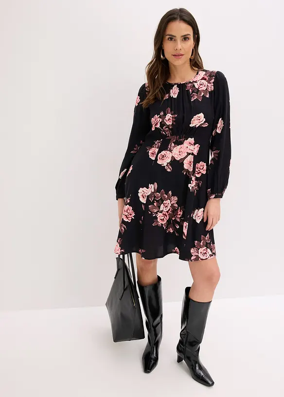 Elegant kjole av viskose, bonprix