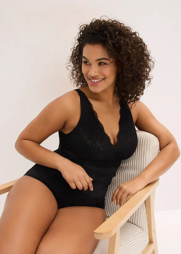 Shape-body med blonder, lett formende, bonprix