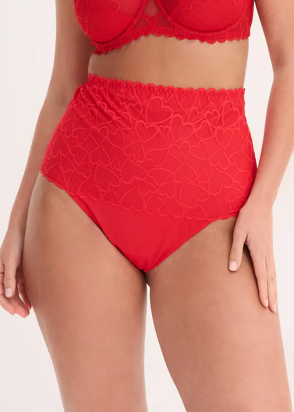 Shape-stringtruse med hjerteblonder, middels formende, bonprix