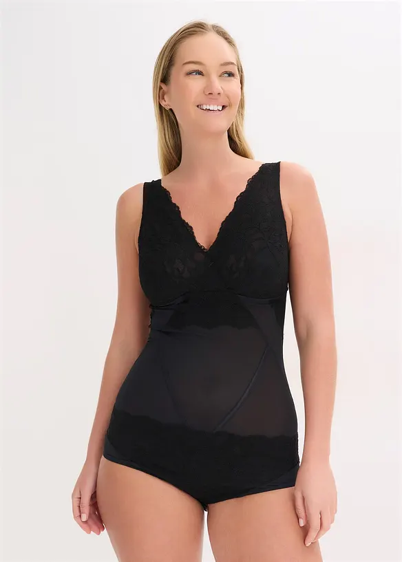 Shape-body med blonder, lett formende, bonprix