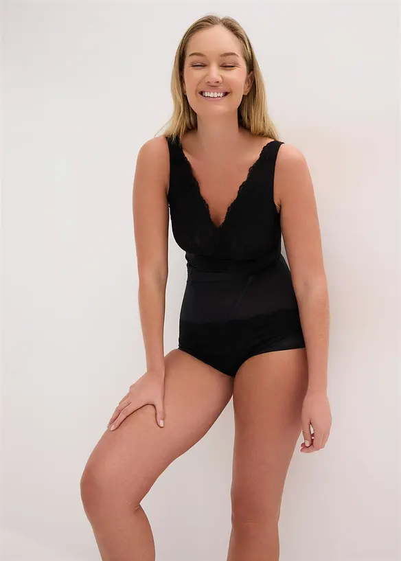 Shape-body med blonder, lett formende, bonprix