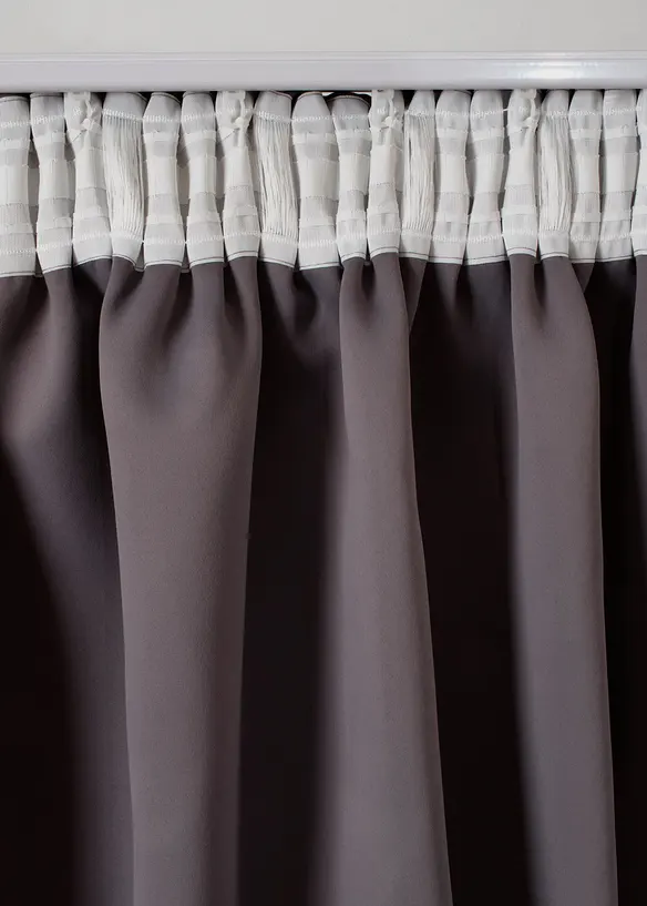 M&oslash;rkleggingsgardin med glans, f&aring;s ogs&aring; i ekstra lang (1-pack), bonprix