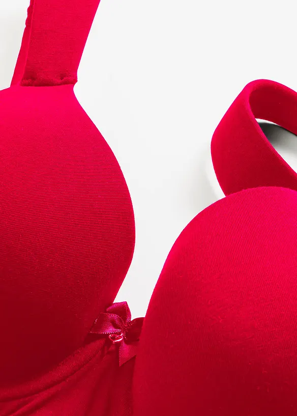 Padded-BH med b&oslash;yle og blonde (2-pack), bonprix