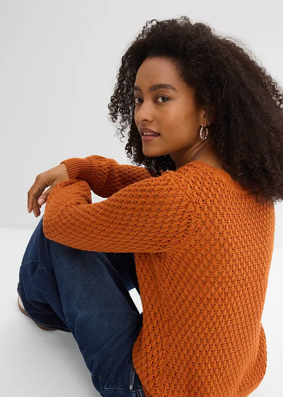 Genser av bomullmiks, bonprix