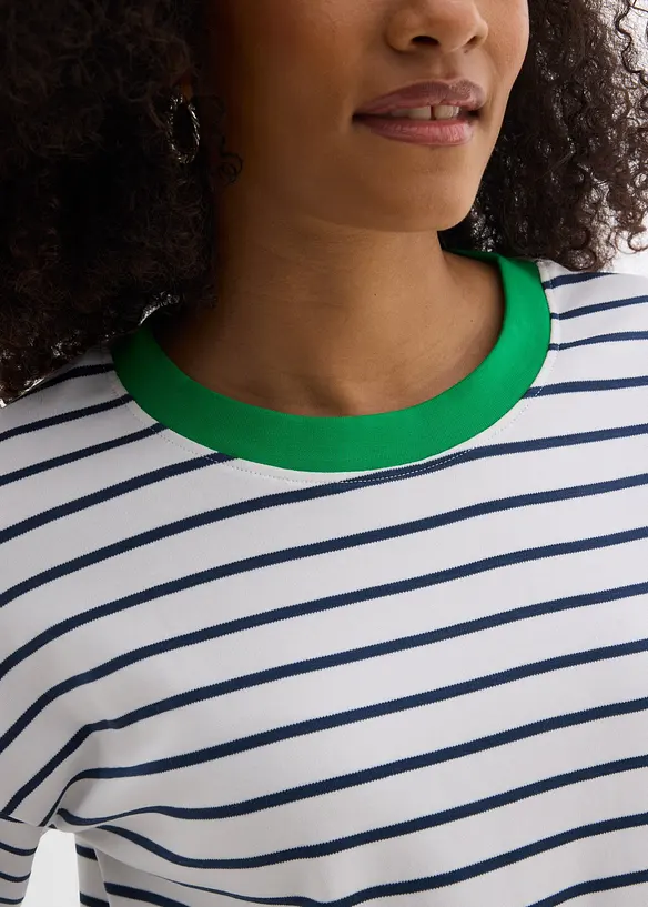 Langermet topp i 100% &oslash;kologisk bomull, bonprix