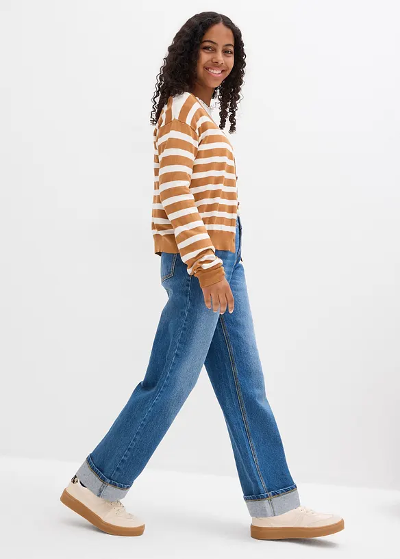 Wide Leg-jeans, Low Waist, bonprix