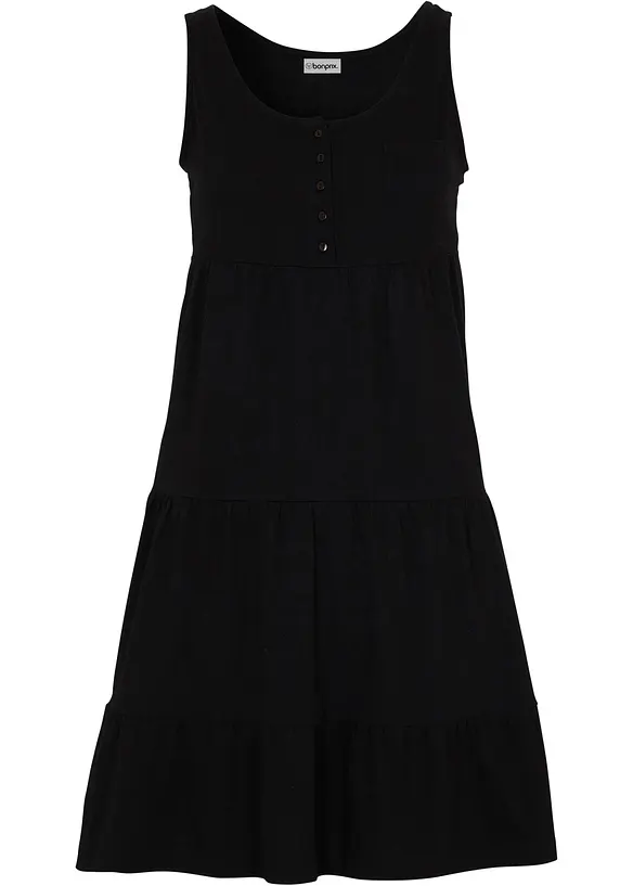 Kjole av bomullsjersey, kort, bonprix