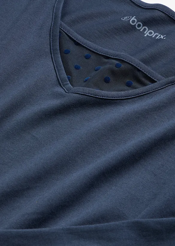 Nattskjorte av myk bomull, bonprix