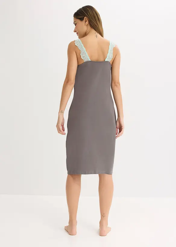 Nattkjole med viskose og blonde, bonprix