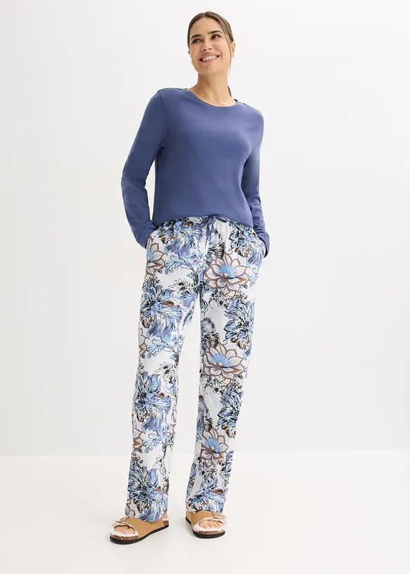 Pyjamas i myk bomull, bonprix