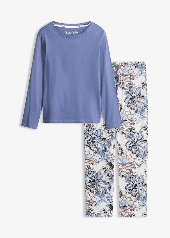 Pyjamas i myk bomull, bonprix