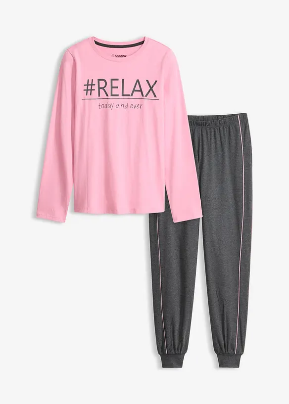 Pyjamas i myk bomull, bonprix