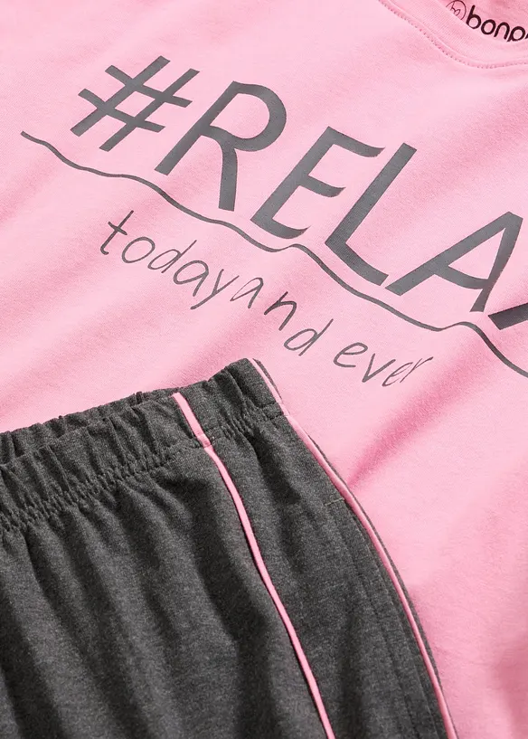 Pyjamas i myk bomull, bonprix