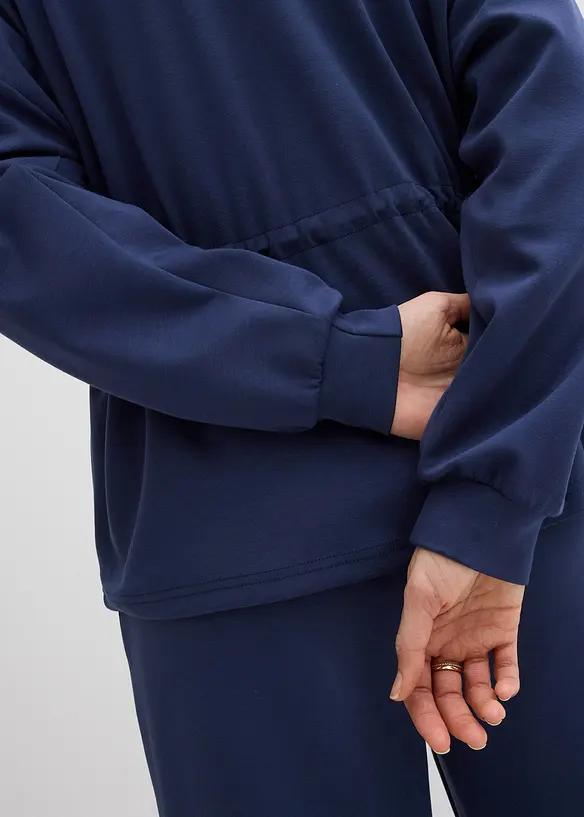 Sweatjakke i mykt scuba-materiale, bonprix