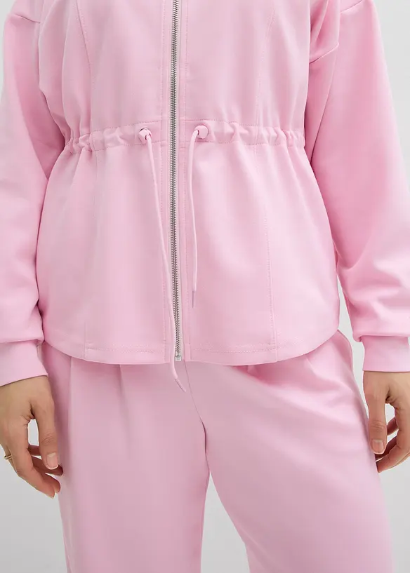 Sweatjakke i mykt scuba-materiale, bonprix