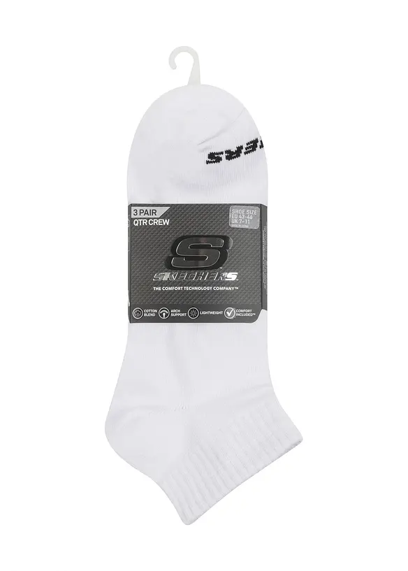 Korte sokker fra Skechers (3-pack), Skechers