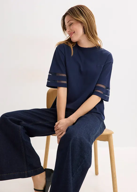 Topp i 100% &oslash;kologisk bomull, bonprix