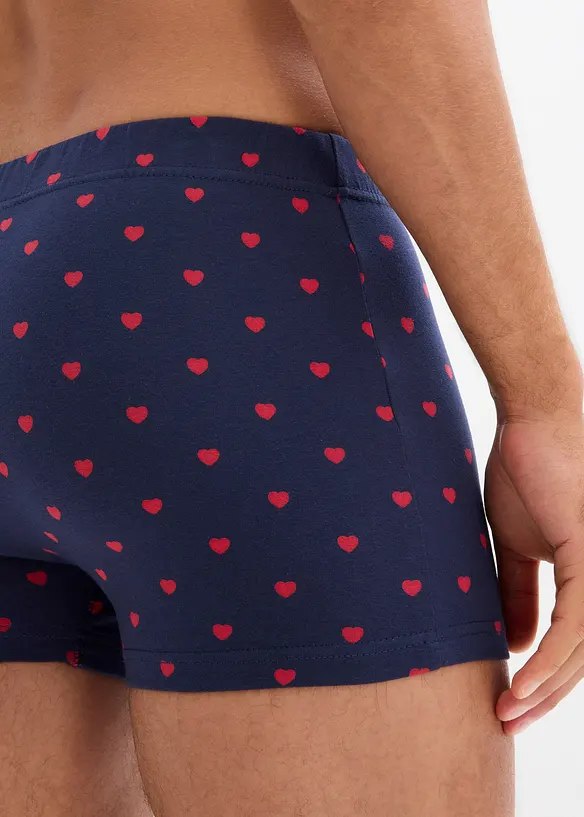 Boxershorts med bomull i ettersittende modell (3-pack), bonprix