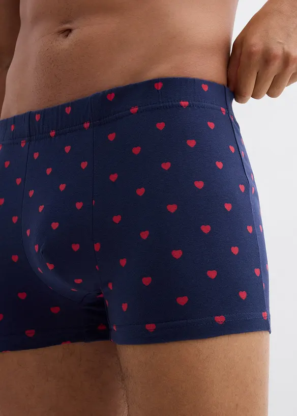 Boxershorts med bomull i ettersittende modell (3-pack), bonprix