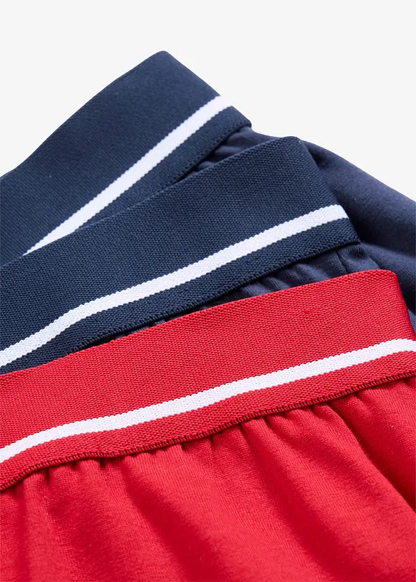 Boksershorts med bomull i ettersittende modell (3-pack), bonprix
