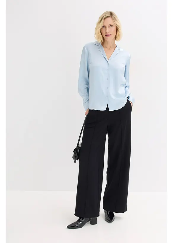 Bluse av fin sateng, bonprix