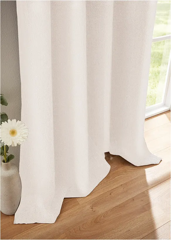 Ugjennomsiktig gardin med struktur (1-pack), bonprix