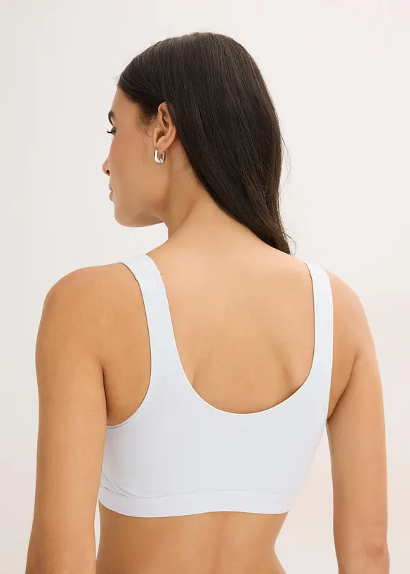 BH-topp med &oslash;kologisk bomull (3-pack), bonprix