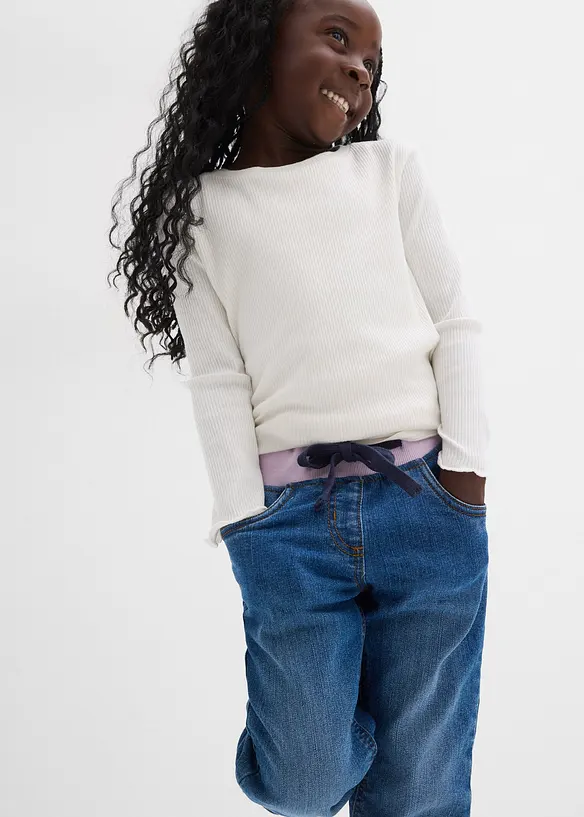 Komfortabel termojeans med fleecef&ocirc;r, bonprix