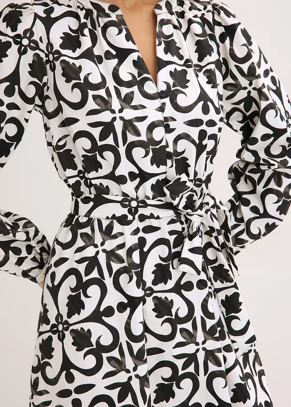 M&oslash;nstret kjole, bonprix