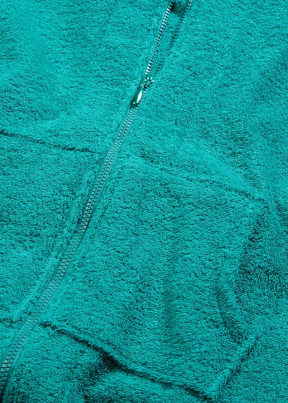 Badek&aring;pe i frott&eacute;  av &oslash;kologisk bomull, med glidel&aring;s, bonprix