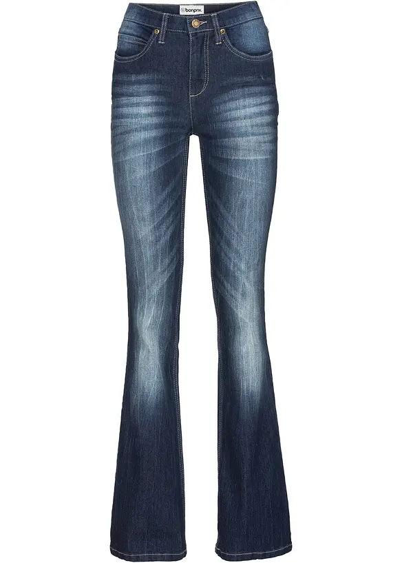 Bootcut-jeans High Waist, komfort stretch, bonprix